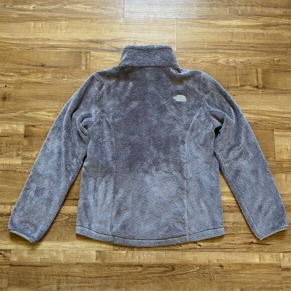 THE NORTH FACE M Gray Osito II Women Full Zip Fuzzy Soft High Pile Fleece Jacket - Picture 7 of 16